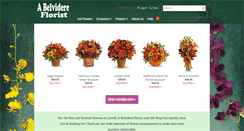 Desktop Screenshot of abelvidereflorist.com